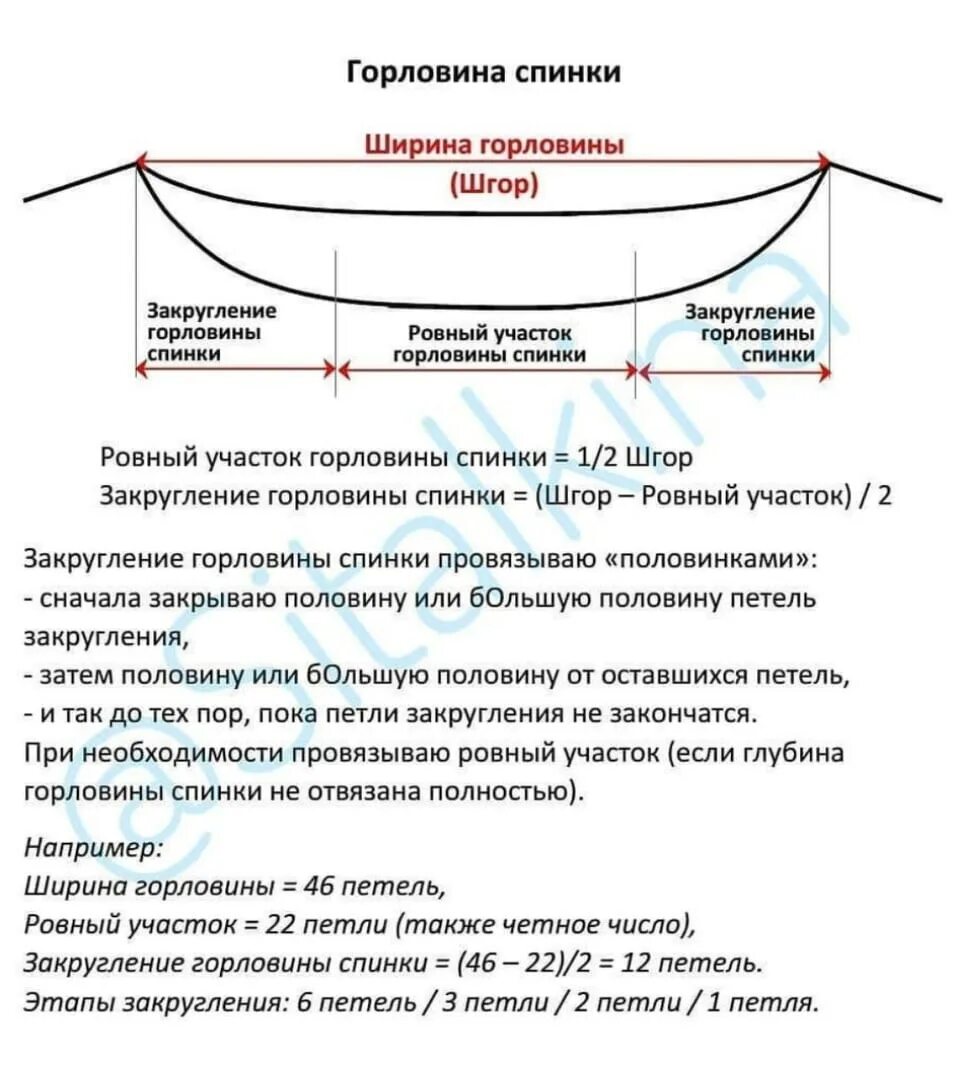 Расчёт петель для вязания горловины спицами. Как рассчитать горловину спинки при вязании спицами. Горловина расчет петель как вязать. Круглый вырез горловины спицами. Как рассчитать вырез