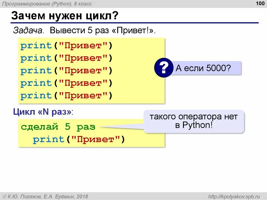 Начинаем программировать на python 5 е. Зачем нужен цикл for. зачем нужны циклы в программировании. зачем нужен python. программирование на пайтон зачем нужна.