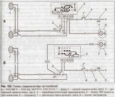 Схема подключения уаз 469