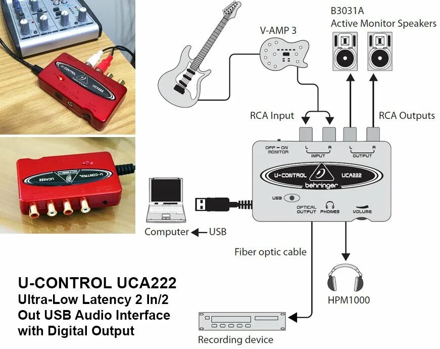 Гитара через звуковую карту. Звуковая карта Беренджер uca222. Внешняя звуковая карта Behringer u-Control uca222. Behringer u-Control uca222 схема. Behringer uca222 USB схема.