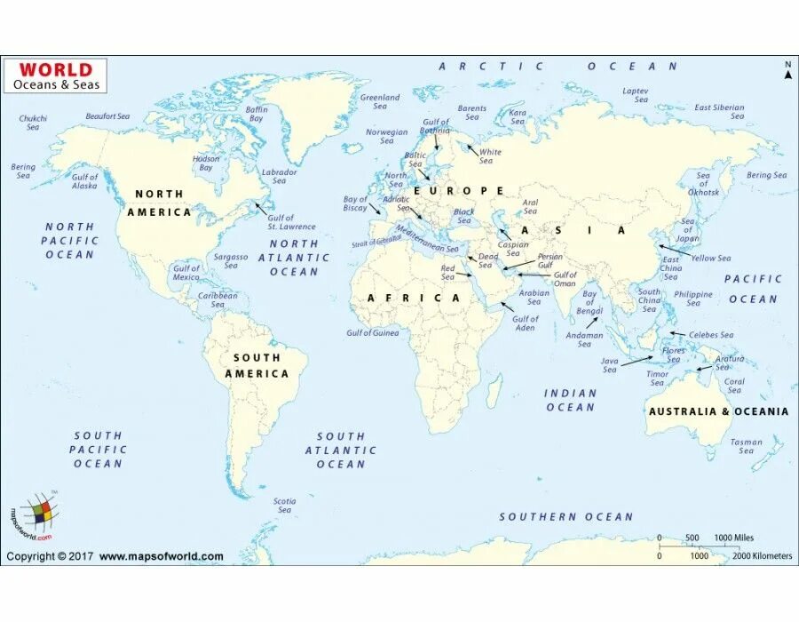 World s oceans. Моря и океаны на английском. Map of Oceans and Seas. World Map Seas and Continents.