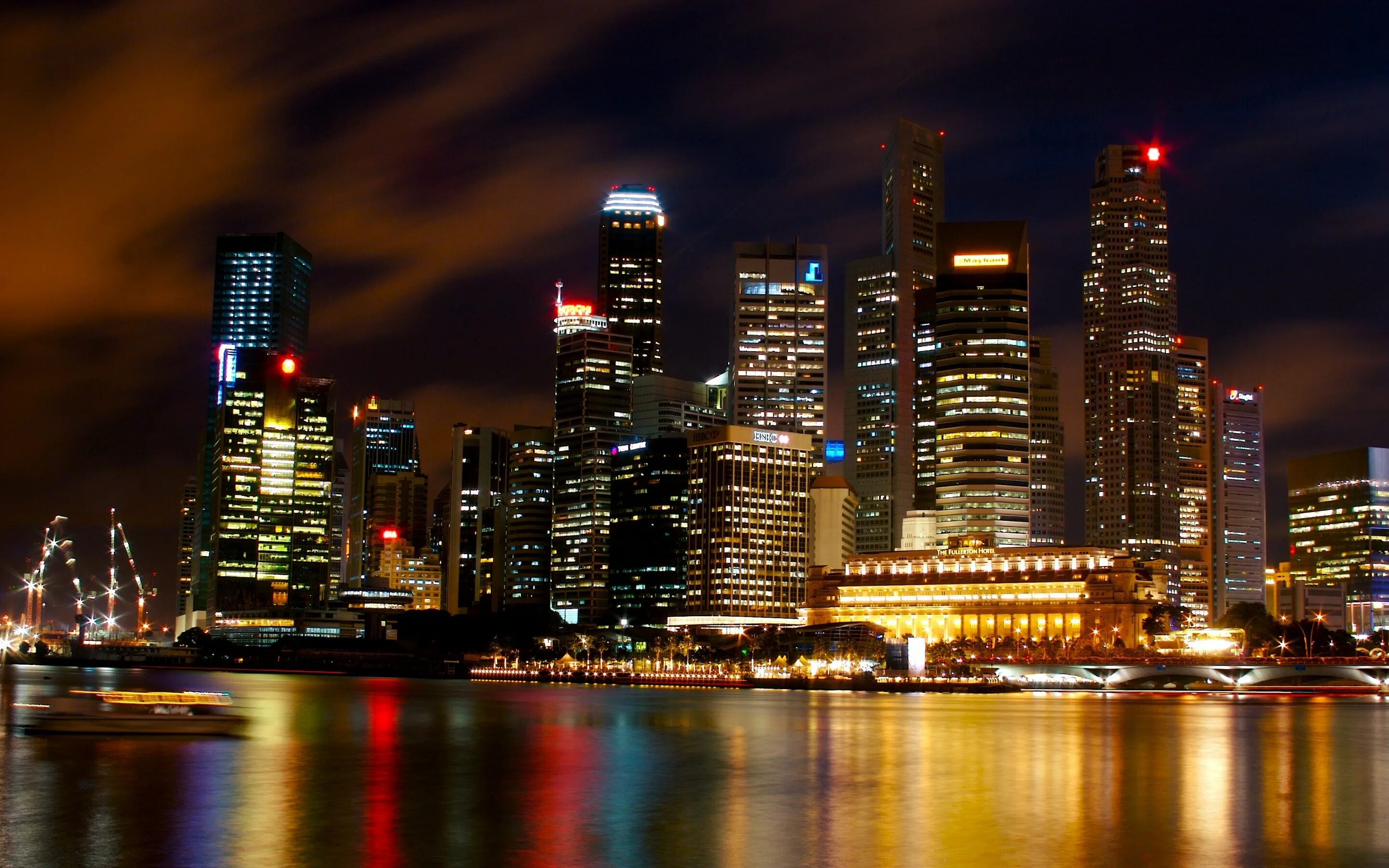 Brown city. Сингапур небоскребы. Ночной Найт Сити. Огни ночного города. Город ночью.
