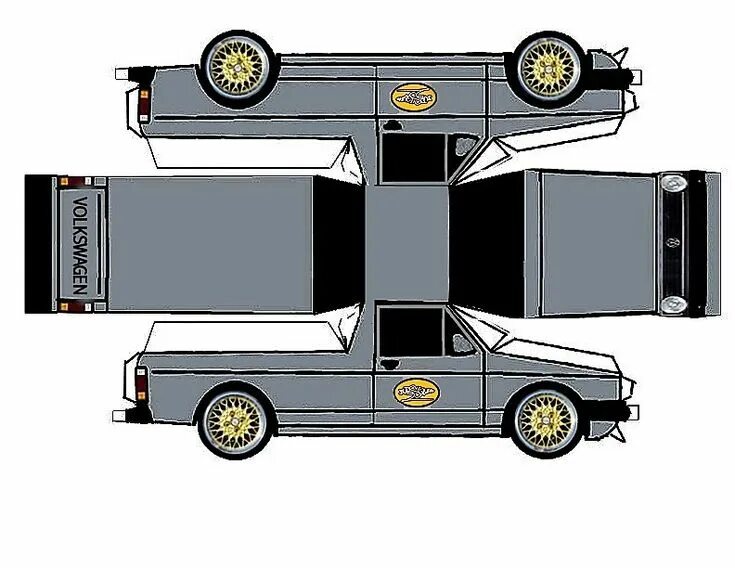 PaperCraft - BMW Paper model car, Paper car, Paper models
