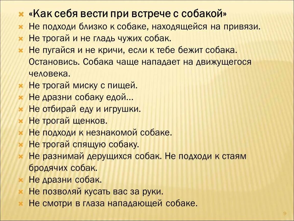 Как надо себя вести после