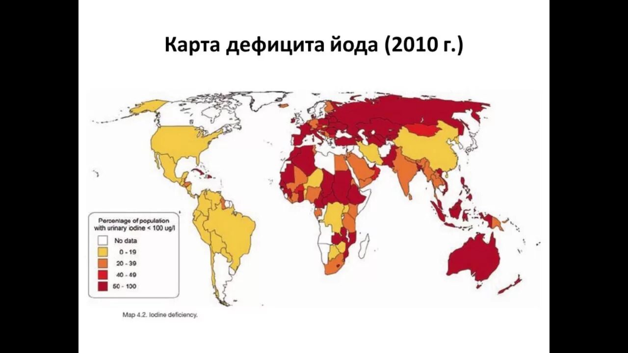 Карта йода