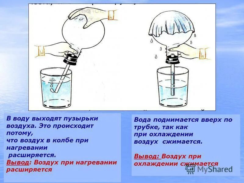 Воздух в сравнении с водой. Эксперименты с воздухом и водой. Опыт с давлением воды. Опыты с воздухом. Опыты с водой и воздухом.