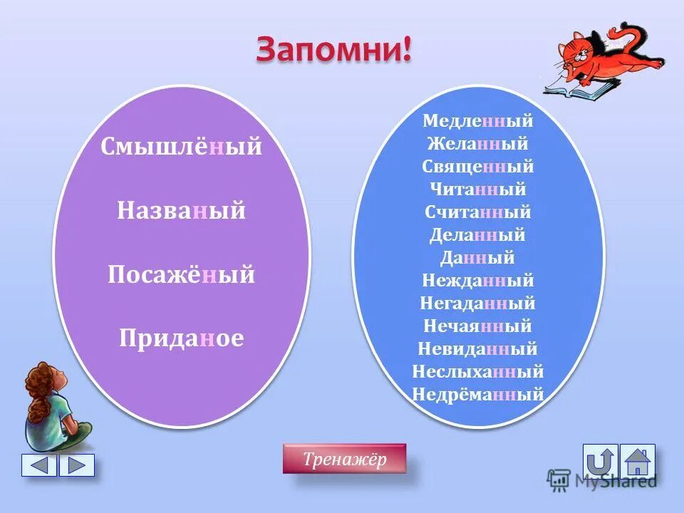 Исключения н и нн. Смышленый названый. Невиданных и другие исключения. Н и нн в причастиях исключения. Смышленый посаженый.