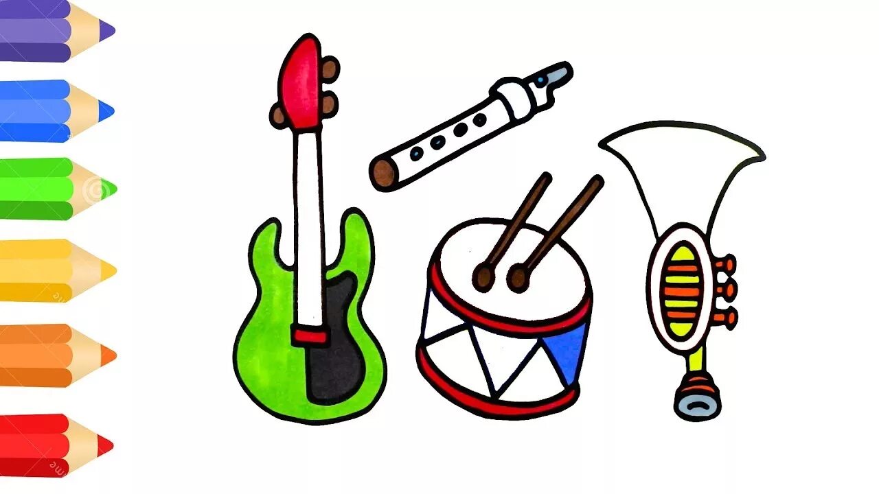 Музыкальные инструменты для малышей. Рисование музыкальные инструменты. Рисование для малышей музыкальные инструменты. Музыкальные инструменты рисунки. Изо музыка 1