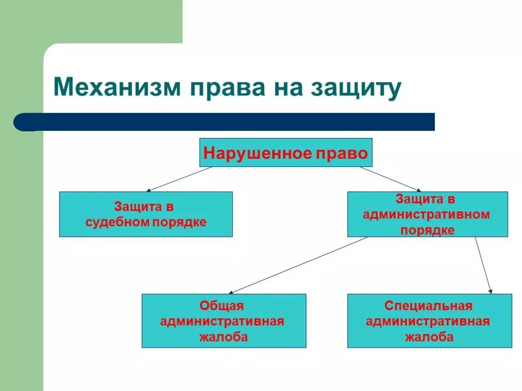 Общая и специальная административная жалоба. Судебные и административные способы защиты прав. Административная защита социальных прав