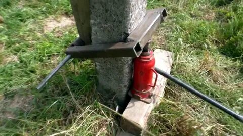 Как вытащить столб из земли