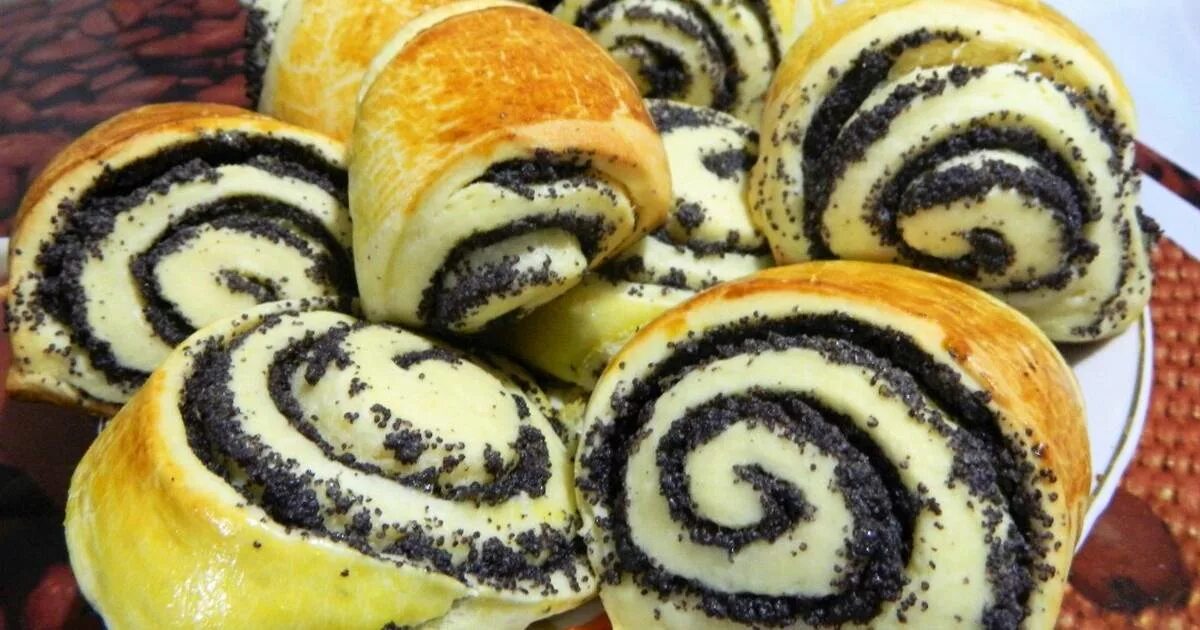 Тесто для булочек с маком