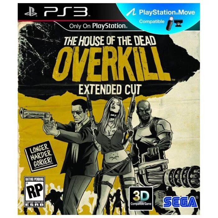 House of the Dead Overkill ps3 комплект. House of the Dead Overkill Extended Cut ps3. The house of the dead overkill