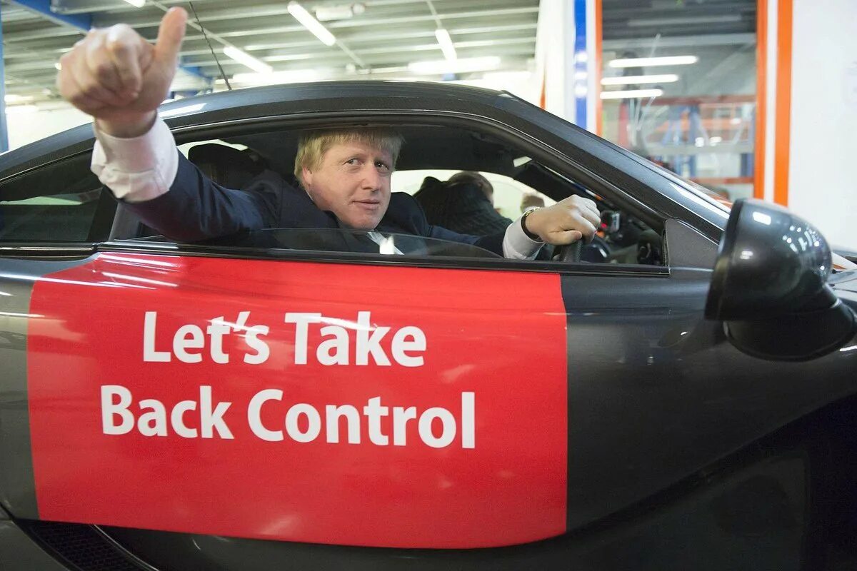 Take back Control. Take back. Back in control