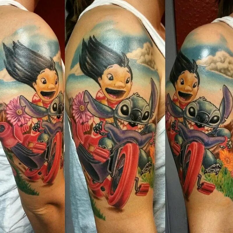 Лило и стич тату. Татуировка лило и стич. Парные тату в виде стича. Лило и стич тату. Тату стич рукав.