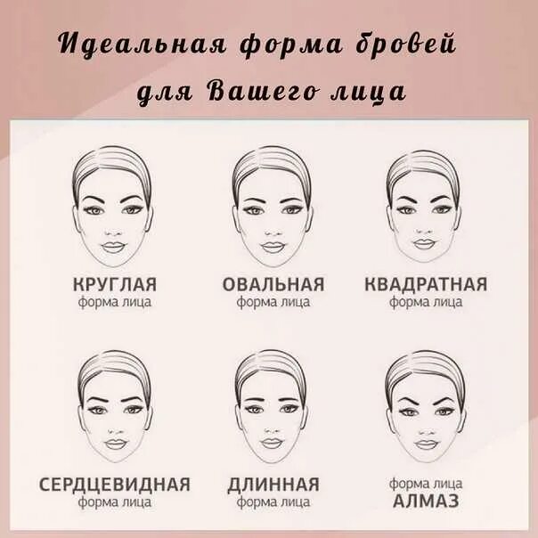 Как подобрать брови по форме лица. Как подобрать брови по форме лица