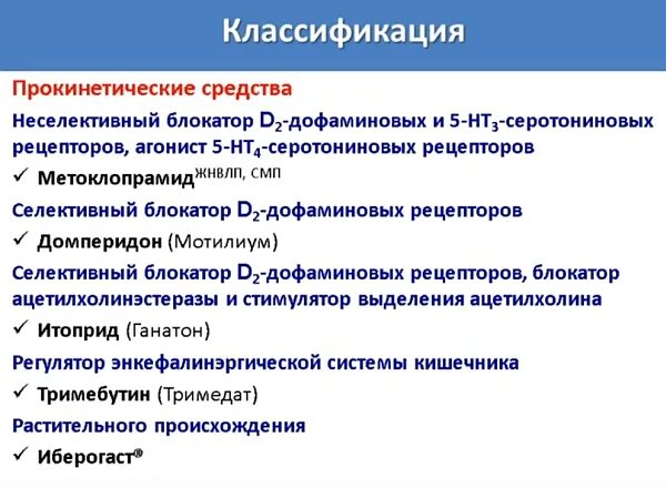 Прокинетики при рефлюкс у взрослых. Прокинетики классификация. Прокинетические препараты классификация. Прокинетики клиническая фармакология. Классификация прокинетиков фармакология.