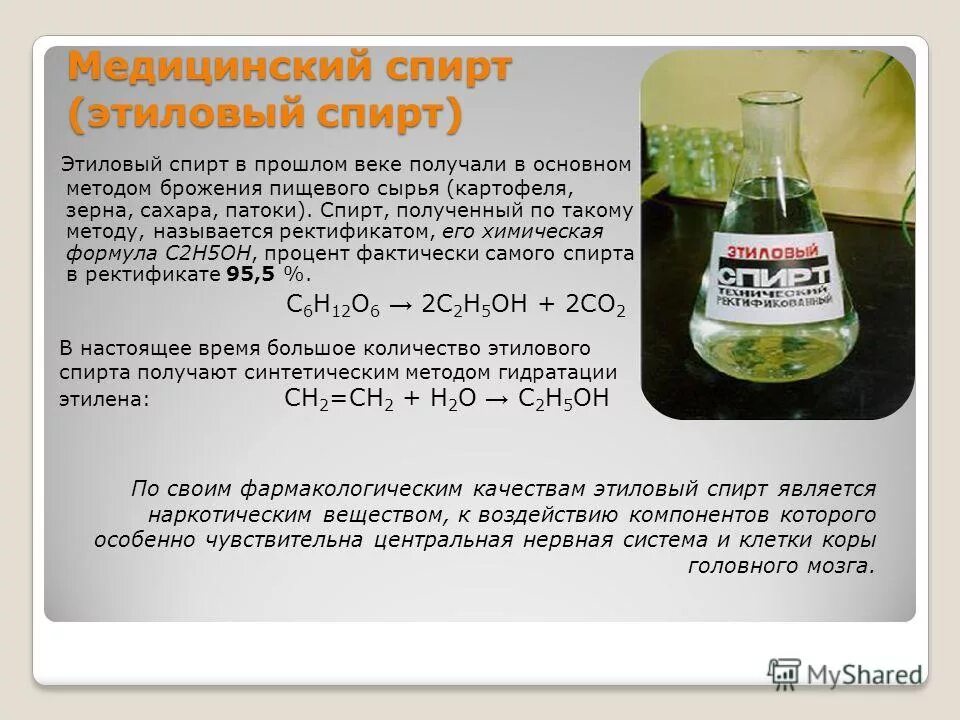 Лекарственная форма спирта этилового. Фз о производстве этилового спирта