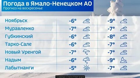 Салехард погода в ноябре