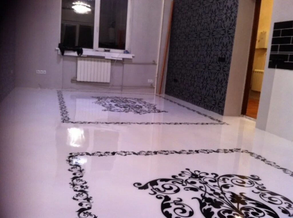 Полы в квартире. Напольные покрытия. Новогодняя комната. Фотофон для нового года. Эпоксидный лак этал 3d.