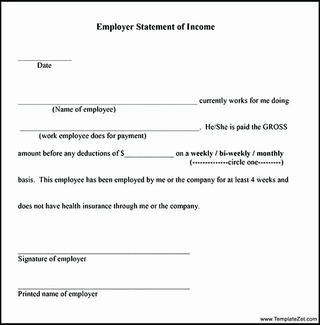 Statement of payments образец. Employer's name. Letter form Employer. Declaration Letter Sample.