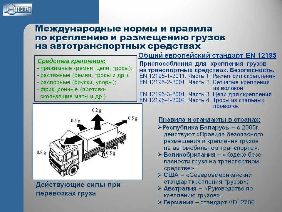 Правила размещения и крепления грузов на автотранспортных средствах. Требования при перевозке грузов. Правила перевозки грузов автомобильным транспортом. Нормы перевозки грузов.