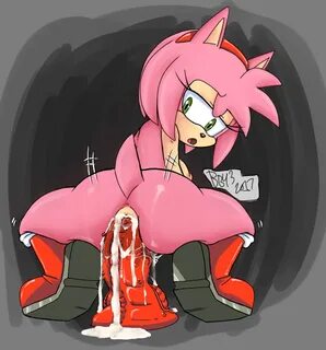 amy rose, sonic (series), 2017, hi res, anal, anal masturbation, anal sex, ...