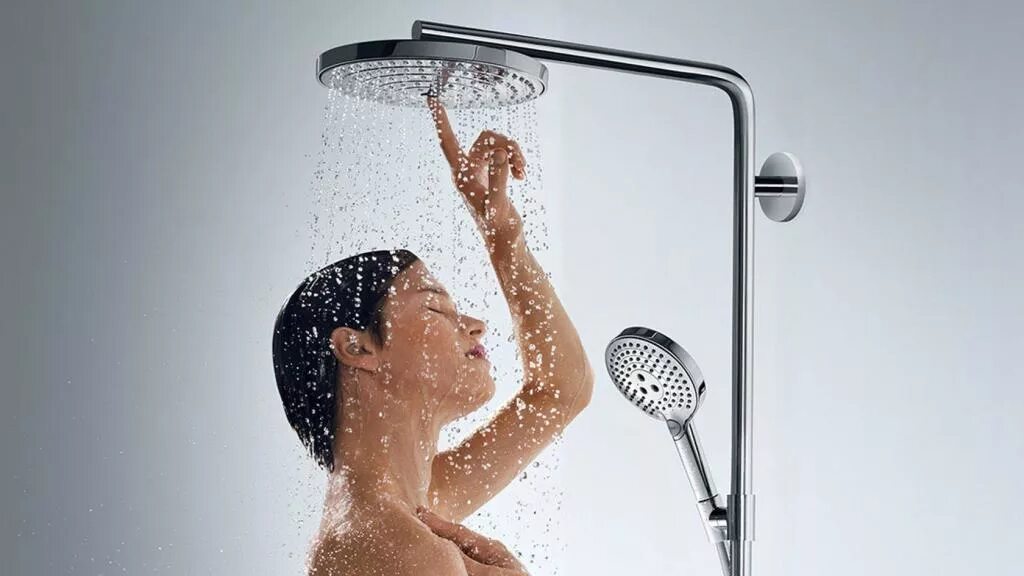 Верхний душ grohe rainshower f-series 27938001. 27633000 hg raindance select showerpipe s 240 1jet powderrain душевая система. Стояла под душем. Стояла под душем. Петь в душе.