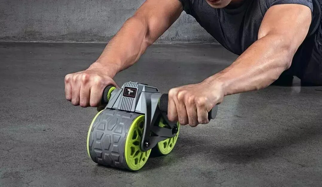 Тренажер ролик Xiaomi 7th Automatic Smart Wheel. Xiaomi 7th Intelligent counting Automatic rebounding abdominal Wheel. Ролик для пресса Xiaomi 7th. Силовой ролик с дисплеем Xiaomi 7th. Спортивное колесо купить