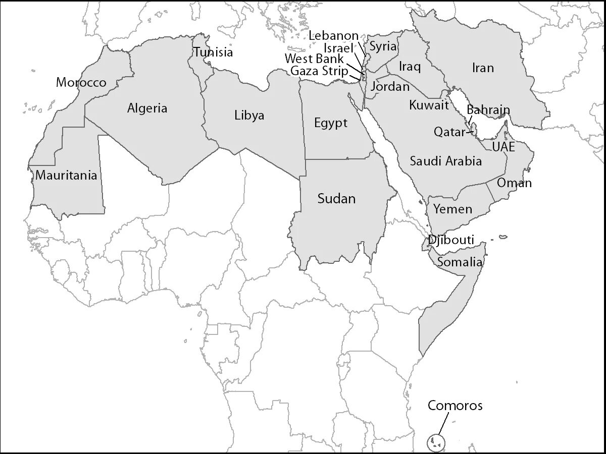 Арабские страны на карте. Лига арабских государств карта. Арабский мир карта.