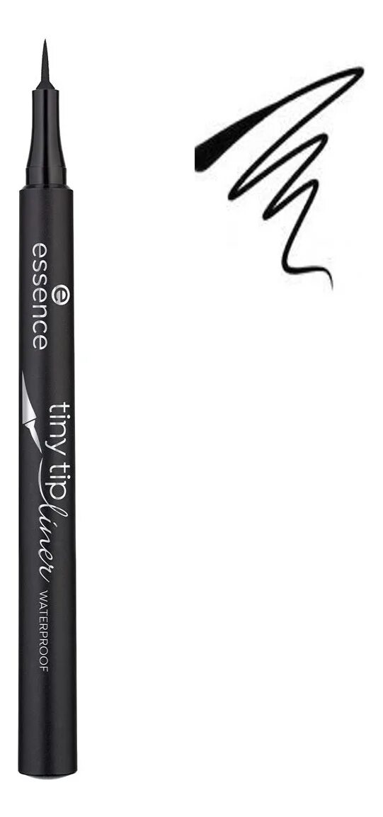 Подводка для глаз Waterproof Eyeliner tiny Tip Liner, 01 Deep Black. Подводка Essence tiny Tip Liner. Подводка Эссенс водостойкая. Водостойкая подводка фломастер для глаз 01 Essence.