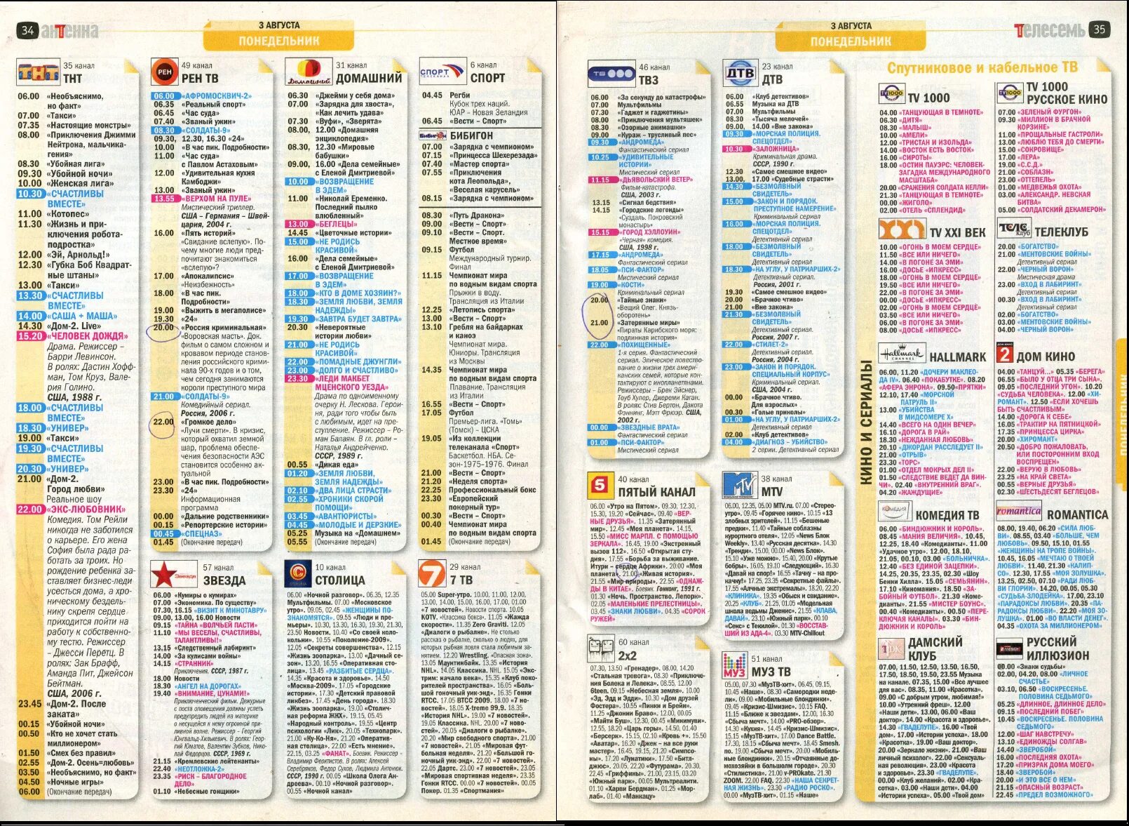 Приложение программ телевидения. Телепрограмма. ТВ программа. Телеканал к программа. Телепрограмма на 03-08-2009.