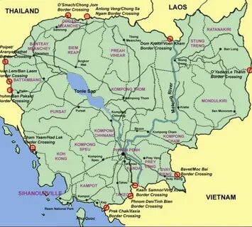 Показать на карте камбоджу
