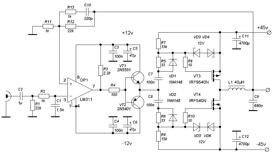 Схема усилителя d. Усилитель d класса 1200вт. Ir2110 схема усилителя. Усилитель на gan-транзисторах. Усилитель нч d-класса 4х100вт.