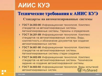 Технология комплекс стандартов на автоматизированные
