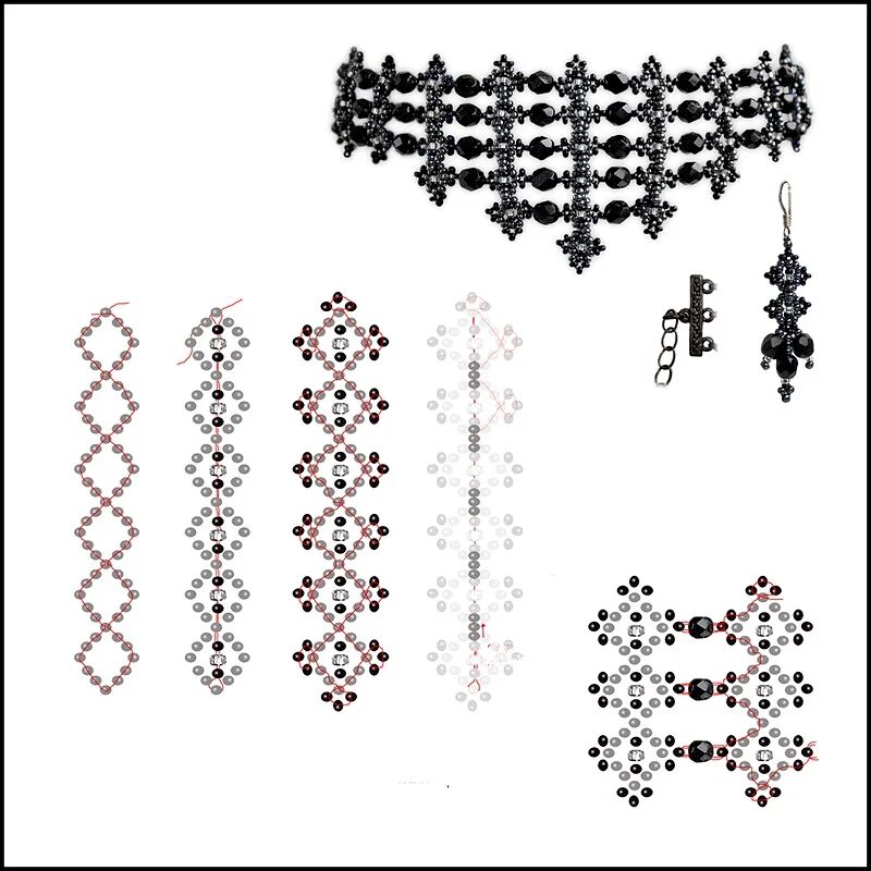Схемы из стекляруса. Браслет из стекляруса своими руками схемы. Ажурное плетение бисером схемы. Слейв браслет из бисера схема. Схемы плетения колье из бисера и бусин.