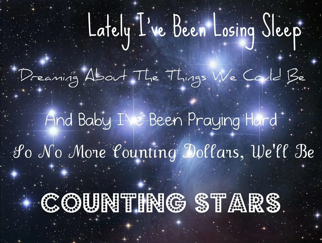 Counting stars simply. Counting the Stars. Counting Stars обложка. One Republic counting Stars. Песня counting Stars.