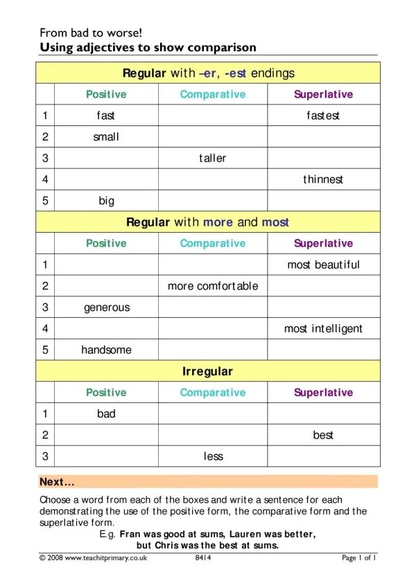 Comparative and Superlative adjectives Worksheets. Comparatives and Superlatives Worksheets. Comparatives and Superlatives for Kids. Irregular adjectives Comparatives and Superlatives Worksheets.