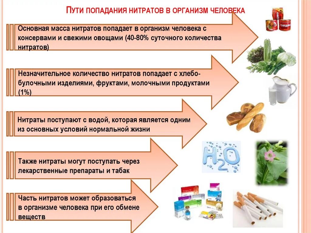 Нитриты опаснее. Пути поступления нитратов в организм человека. Пути попадания нитратов в организм человека. Пути попадания нитритов и нитратов в организм человека. Основные источники поступления нитратов и нитритов в пищу.