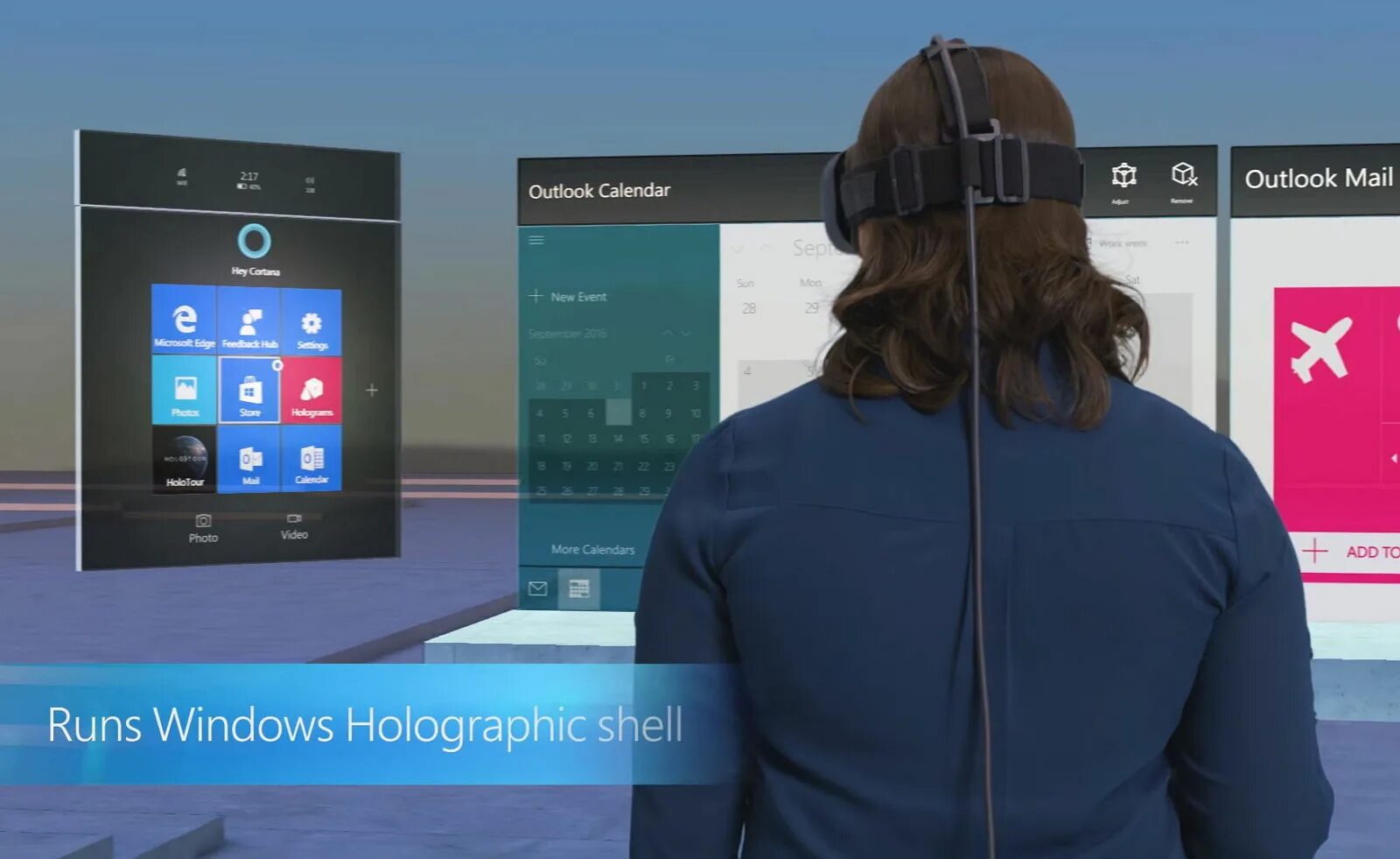 Виртуальное окружение windows. Windows Holographic. В 2015 году «Microsoft - Windows Holographic Mixed reality» и «HOLOLENS». Hologram Windows Vista. Holographic Window massage Notification.