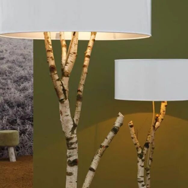 Floor lamp and arc lamp made of weathered old Oak by GBHNatureArt Lamp, Arc lamp