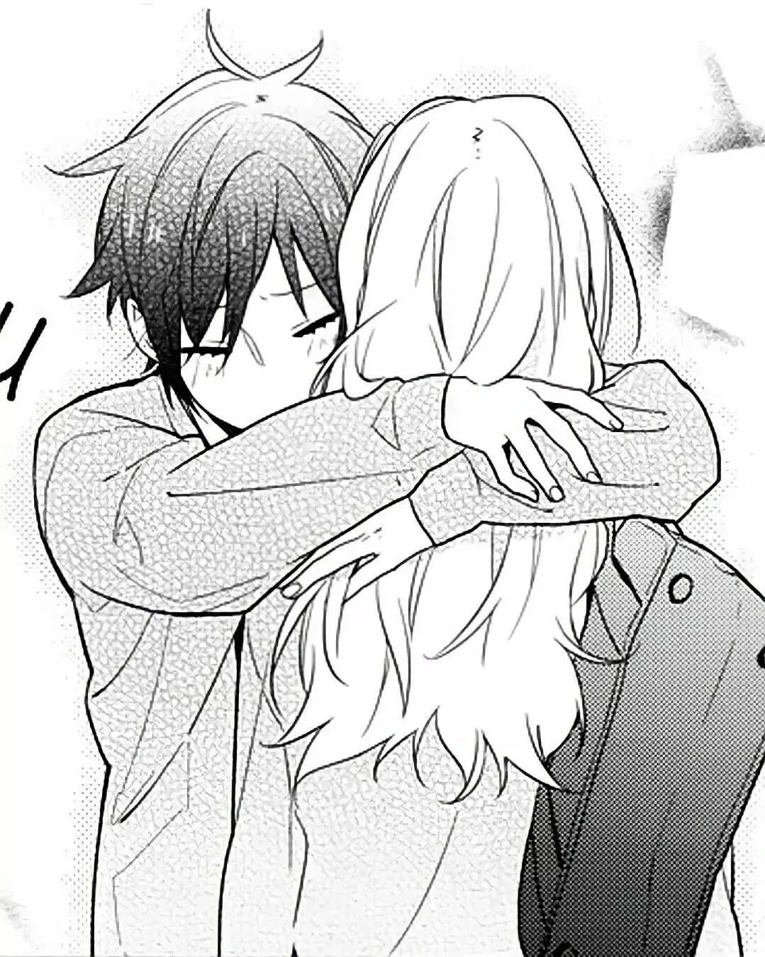 Манга обнимающий звезду мастер. Horimiya Manga любовь. Хоримия обнимашки. Хоримия поцелуй.