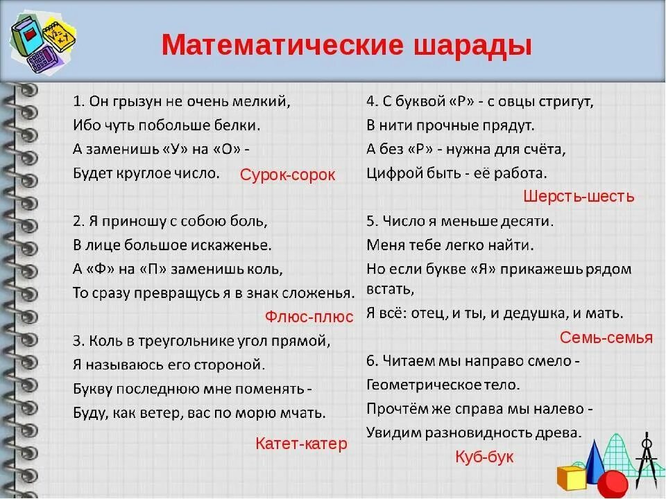 Ответ про математика. Шарады по математике. Шарады по математике 5 класс. Математические шарады для 2 класса. Шарады с матима тическими ответами.