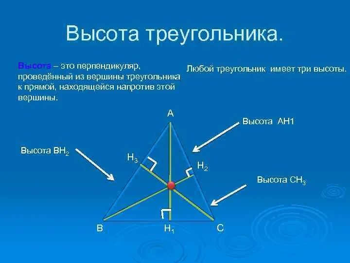 Имеющие высоту. 3 Высоты в треугольнике. Сколько высот у треугольника. Сколько высот имеет любой треугольник. Перпендикуляр треугольника.