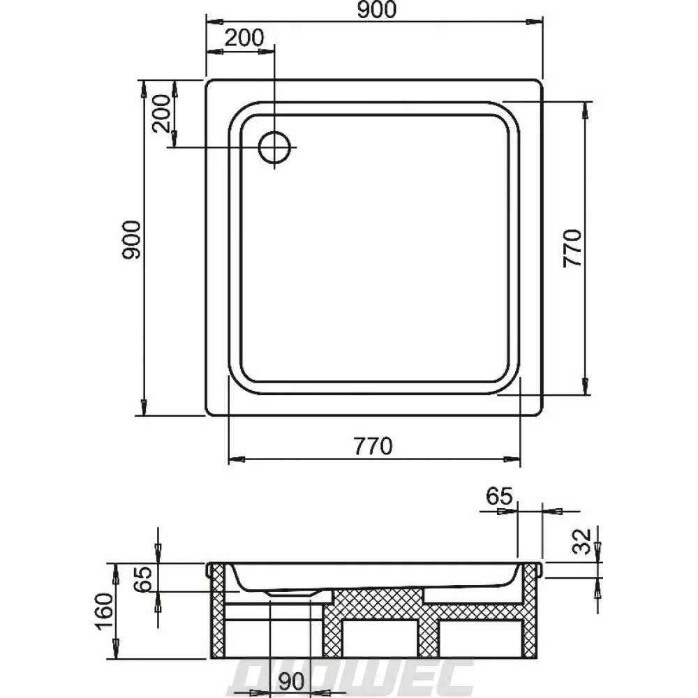 Глубина душевого поддона. Поддон Duschplan 900*1200. Поддон душевой ПМС-2. Душевой поддон Kaldewei. Душевой поддон Kaldewei Duschplan 392-2 100x100x16см 4402.3500.0001.