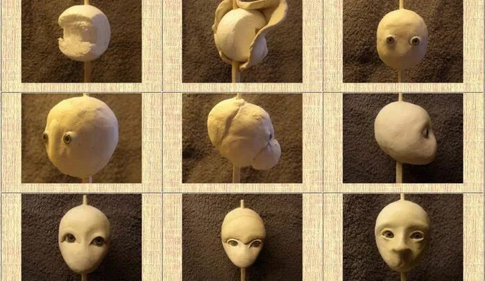 Лепка кукольной головы. Лепка кукол из полимерной глины. Полимерная глина для лепки кукол. Кукла пошагово из глины. Лепка лица куклы.