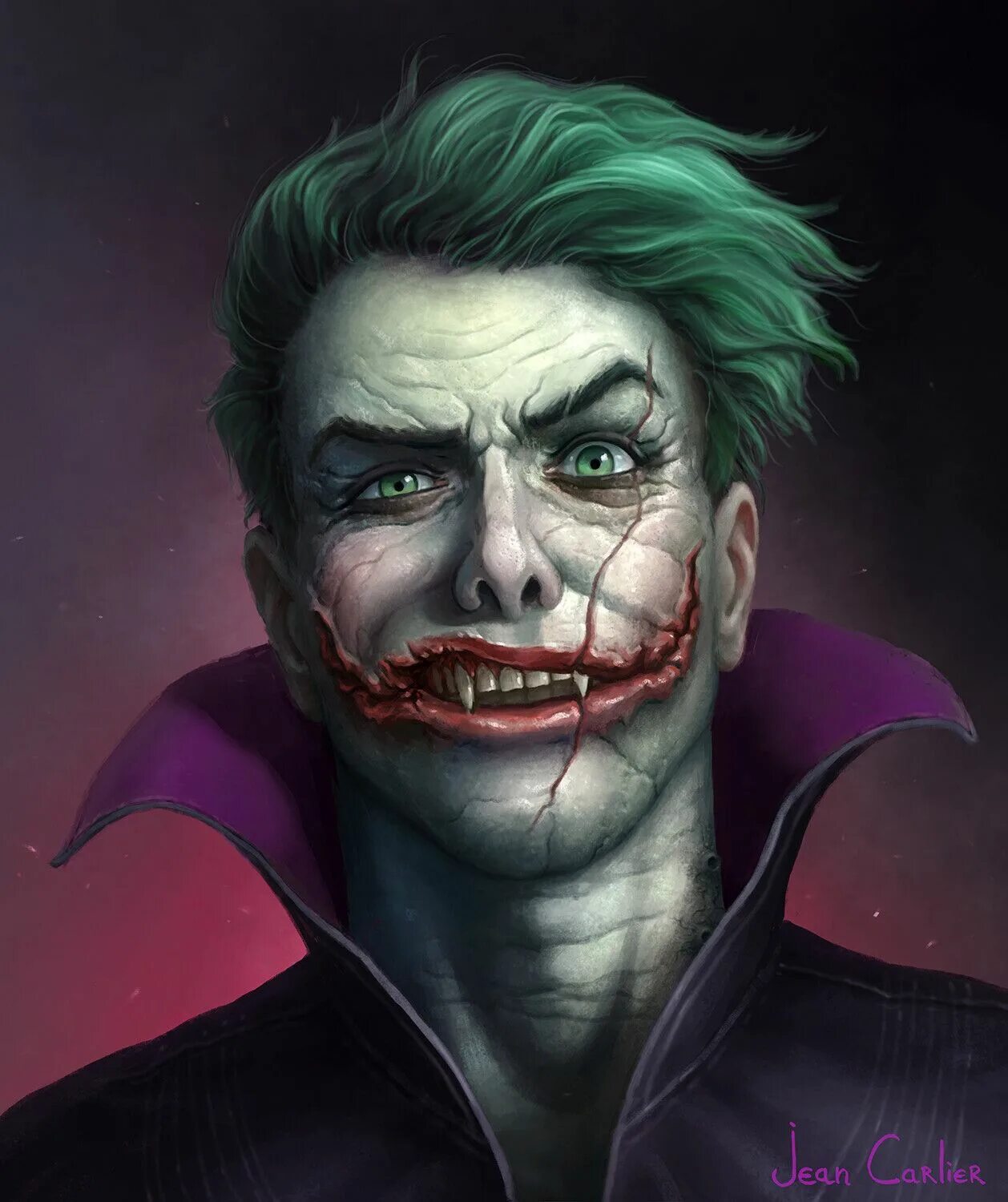 Joker art. Джокер клоун принц Готэма. Джокер 2004 вампир.