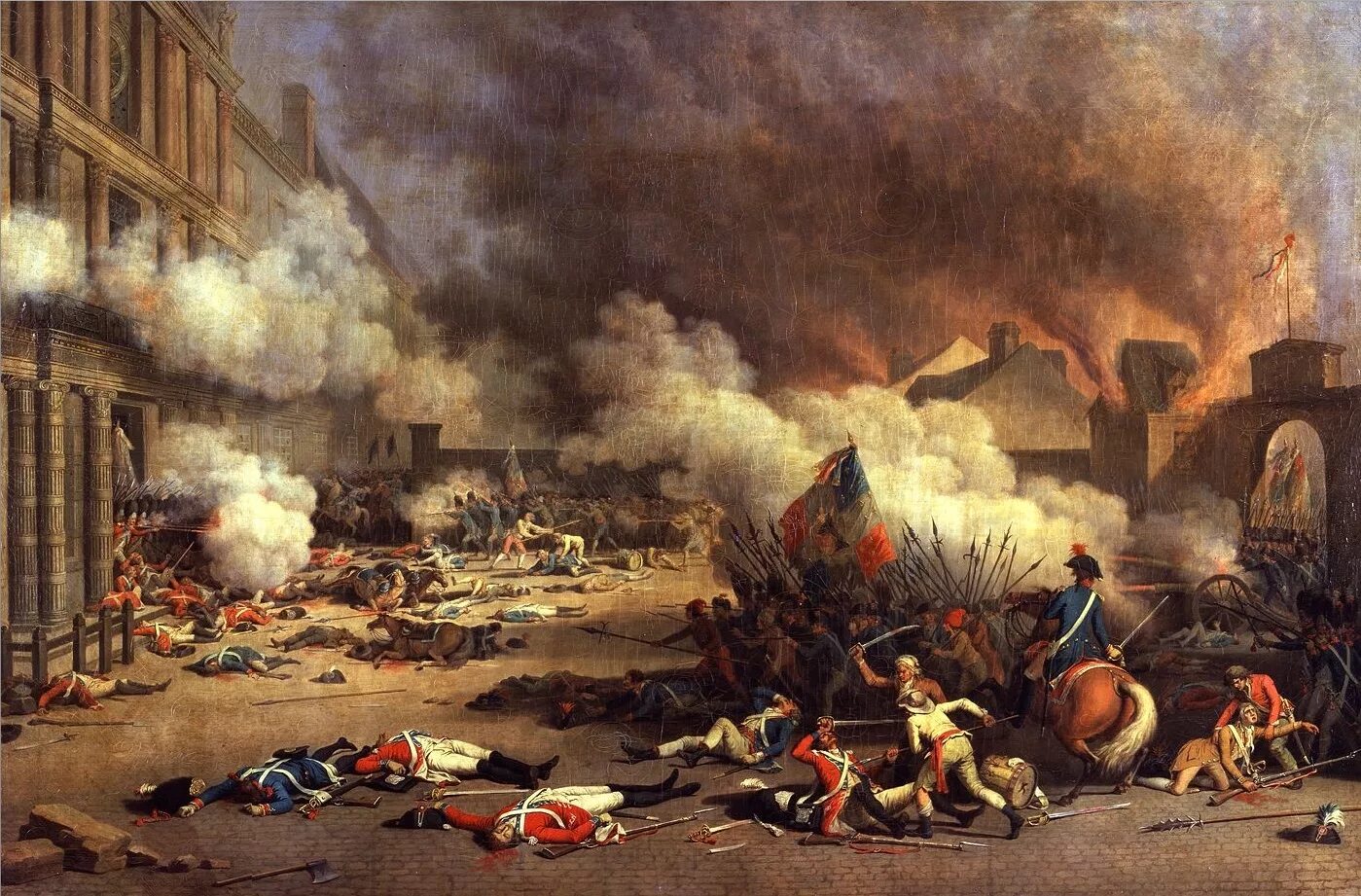 The year of the french. Штурм Тюильри 10 августа 1792 г.. Штурм дворца Тюильри 10 августа 1792 года. Взятие Тюильри 1792. 10 Августа 1792 года во Франции.