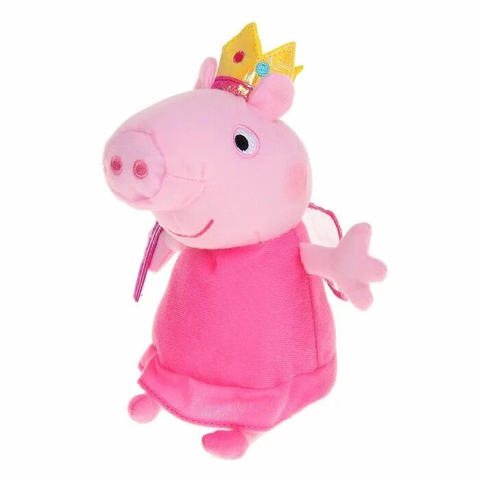 Мягкие игрушки пеппы. Мягкая игрушка Росмэн Peppa Pig Пеппа Фея с палочкой 20 см. Свинка Пеппа Фея мягкая игрушка. Свинка Пеппа Феечка. Свинка Пеппа 20 см игрушка мягкая.