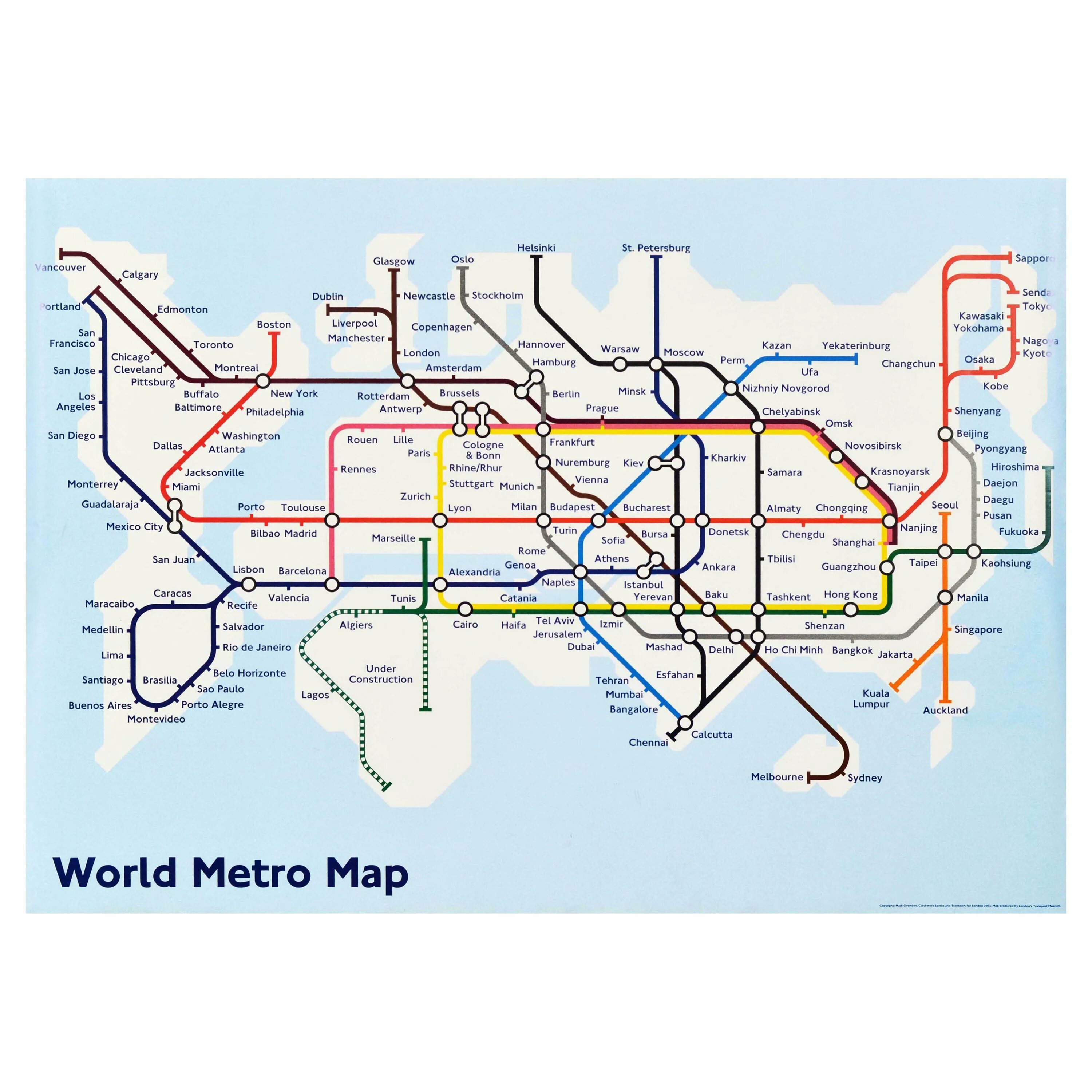 Карта метро Лондона 2022