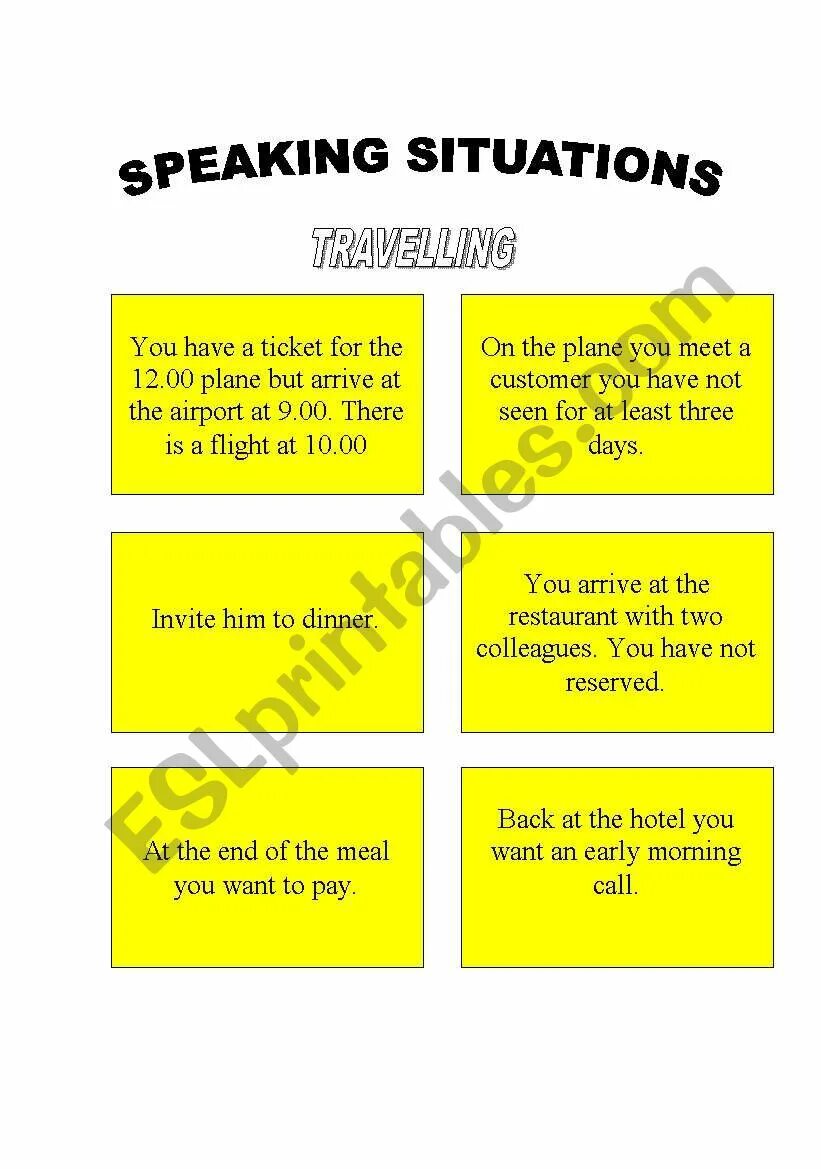 Speaking situations Cards. English in situations. Situation Cards for speaking. Speaking situations in English. Speaking situations